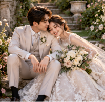 Edvin dan Vanesa di momen bahagia
